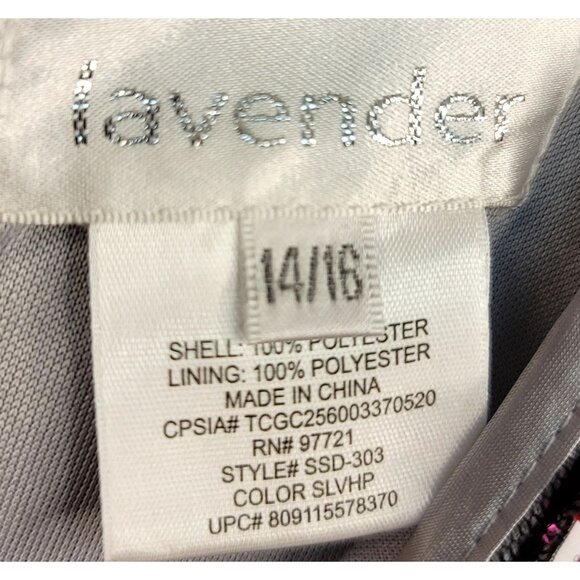 Lavender Girls Sequin Dress Flippable Sequins Silver/Hot Pink/Red Size 14/16 - Picture 3 of 11